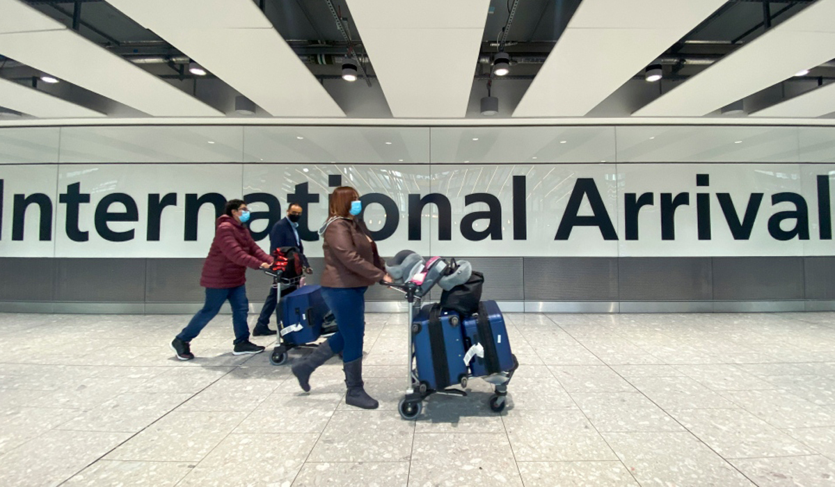 Travellers heading to the UK